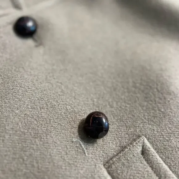 Vintage David Brooks Ltd Tan Taupe 100% Wool Blazer size 6 Light Academia 80s - Picture 6 of 11